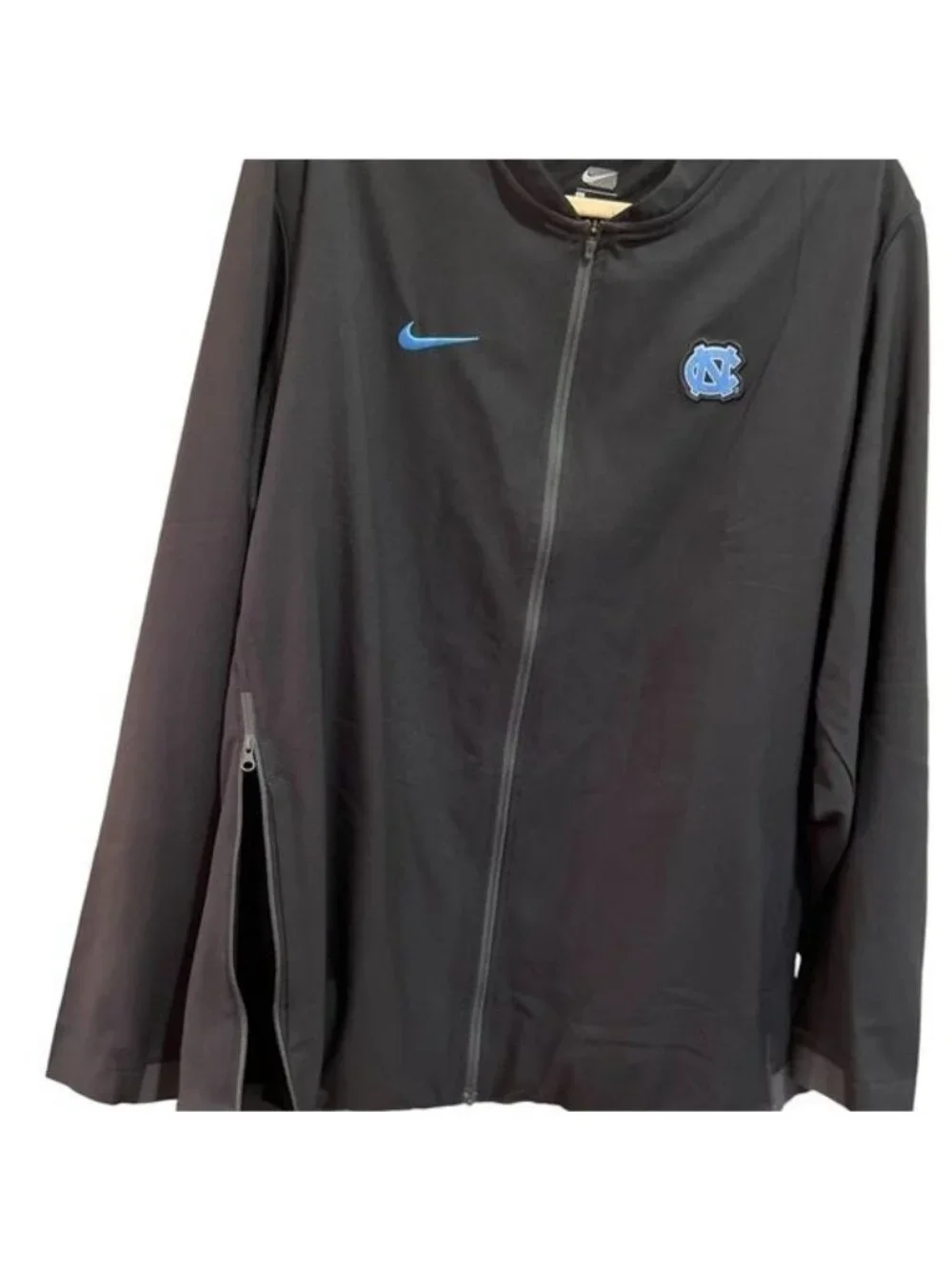 Nike Zip Up University of North Carolina Warm Up Jacket w/ logo Size Large